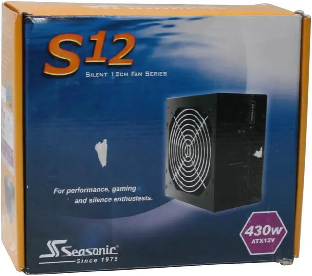Alt view image 9 of 9 - SeaSonic S12 SS-430HB-OB 430 W ATX12V Active PFC Power Supply -Open Box