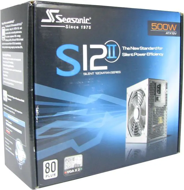 Alt view image 10 of 10 - SeaSonic OB-M12 SS-500HM 500 W ATX12V / EPS12V SLI Certified CrossFire Ready 80 PLUS Certified Modular Active PFC Power Supply -Open Box