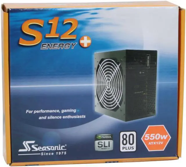Alt view image 9 of 9 - SeaSonic OB-S12 Energy Plus SS-550HT 550 W ATX12V / EPS12V SLI Certified CrossFire Ready 80 PLUS Certified Active PFC Power Supply - Open Box