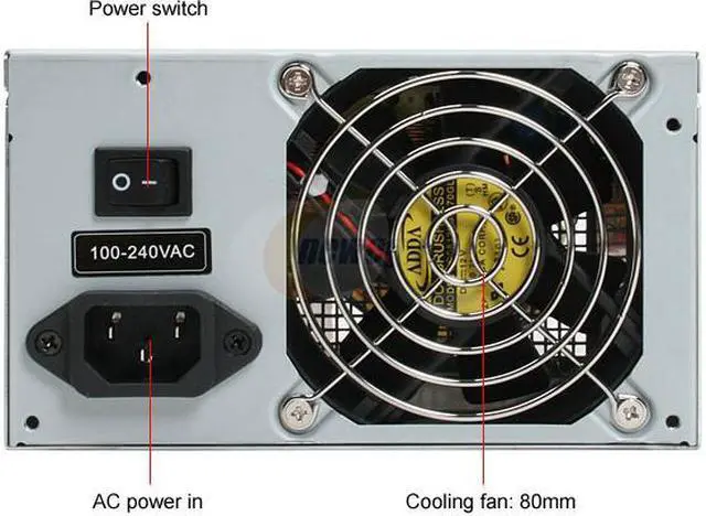 Alt view image 2 of 6 - SeaSonic SS-300ES 300 W ATX12V Ver.2.2 80 PLUS Certified Active PFC Power Supply - OEM