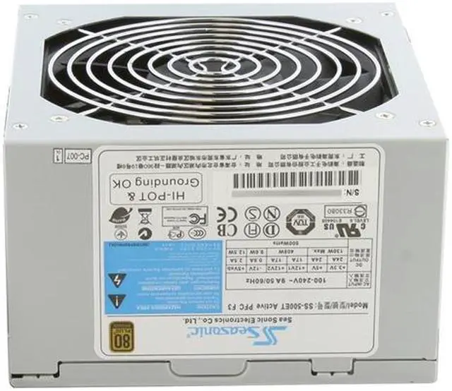 Alt view image 6 of 11 - SeaSonic SS-500ET Bronze 500 W ATX12V v2.31 80 PLUS BRONZE Certified Active PFC Power Supply