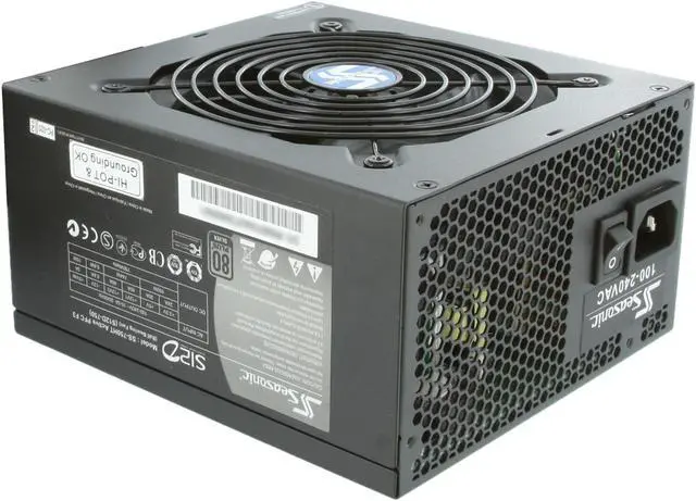 Alt view image 7 of 12 - SeaSonic S12D 750 Silver 750 W ATX12V V2.3/EPS 12V V2.91 80 PLUS SILVER Certified Active PFC Power Supply