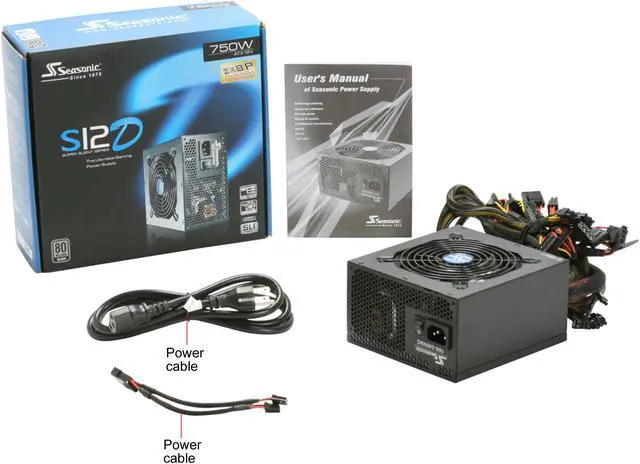 Alt view image 12 of 12 - SeaSonic S12D 750 Silver 750 W ATX12V V2.3/EPS 12V V2.91 80 PLUS SILVER Certified Active PFC Power Supply