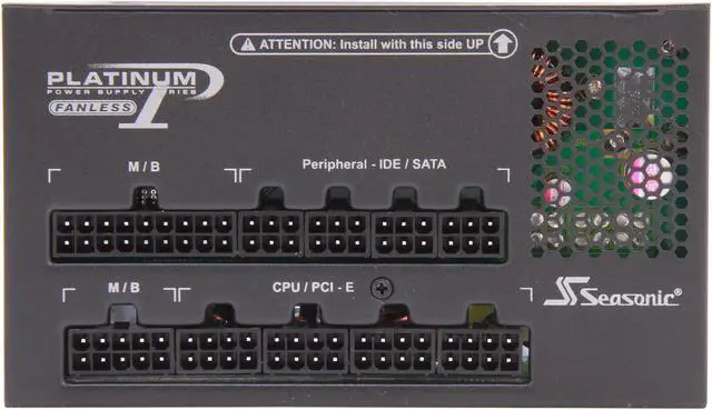 Alt view image 5 of 7 - Seasonic SS-460FL2 Active PFC F3, 460W Fanless ATX12V Fanless 80Plus PLATINUM Certified, Modular Power Supply New 4th Gen CPU Certified Haswell Ready