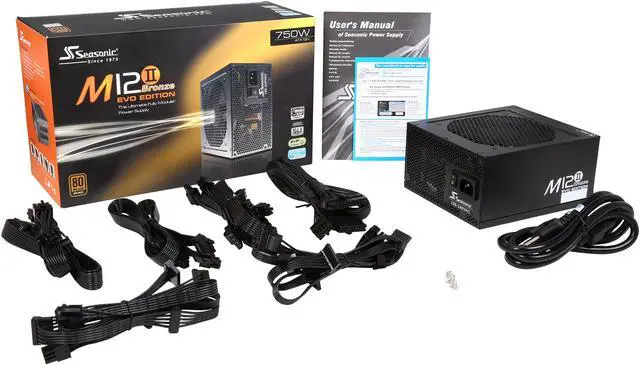 Alt view image 8 of 7 - SeaSonic M12II 750 SS-750AM2 750W ATX12V / EPS12V SLI Ready 80 PLUS BRONZE Certified Modular Active PFC Full-modular Power Supply New 4th Gen CPU Certified Haswell Ready