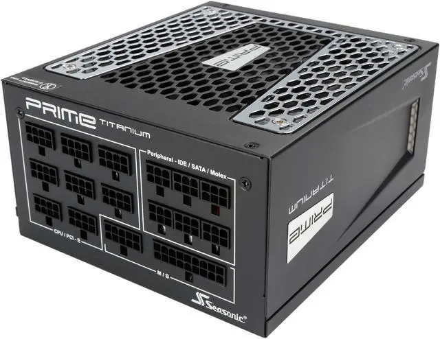 Alt view image 4 of 7 - Seasonic Flagship PRIME TITANIUM 1000 SSR-1000TD 1000W 80+ Titanium Full Modular ATX12V & EPS12V 135mm FDB Fan Super Quiet Power Supply