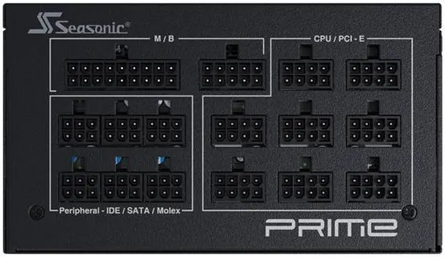 Alt view image 8 of 9 - Seasonic PRIME TX-850, 850W 80+ Titanium, ATX Form Factor, Full Modular, Low Noise, Premium Japanese Capacitor, 12 Year Warranty, Nvidia RTX 30/40 Super, AMD GPU Compatible, Ref# SSR-850TR