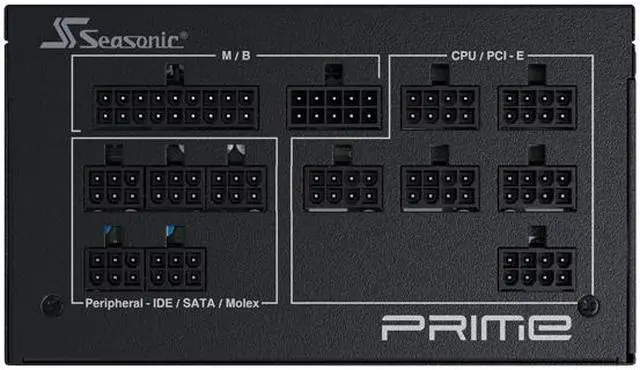 Alt view image 8 of 9 - Seasonic PRIME TX-750, 750W 80+ Titanium, ATX Form Factor, Full Modular, Low Noise, Premium Japanese Capacitor, 12 Year Warranty, Nvidia RTX 30/40 Super, AMD GPU Compatible, Ref# SSR-750TR