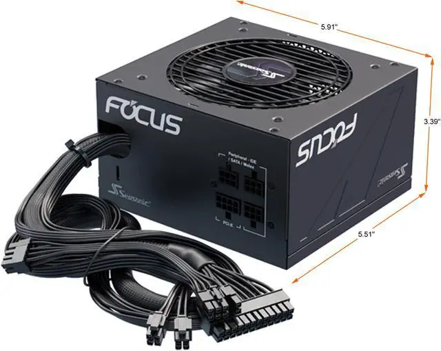 Alt view image 4 of 9 - Seasonic FOCUS GM-650, 650W 80+ Gold, Semi-Modular, Fits All ATX Systems, Fan Control in Silent and Cooling Mode, 7 Year Warranty, Perfect Power Supply for Gaming and Various Application, SSR-650FM