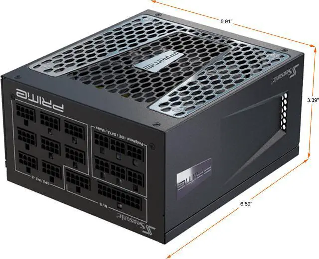 Alt view image 4 of 9 - Seasonic PRIME PX-850, 850W 80+ Platinum, Full Modular, Fan Control in Fanless, Silent, and Cooling Mode, 12 Year Warranty, Perfect Power Supply for Gaming and High-Performance Systems, SSR-850PD.