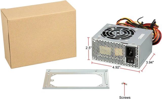 Alt view image 6 of 6 - Seasonic SSP-300SFB Active PFC, 300W SFX, Japanese Capacitor, Operating Temperature 0-50 degree C, 80+ Bronze, Extreme Silent Fanless Mode, Slim Design for Outstanding Airflow