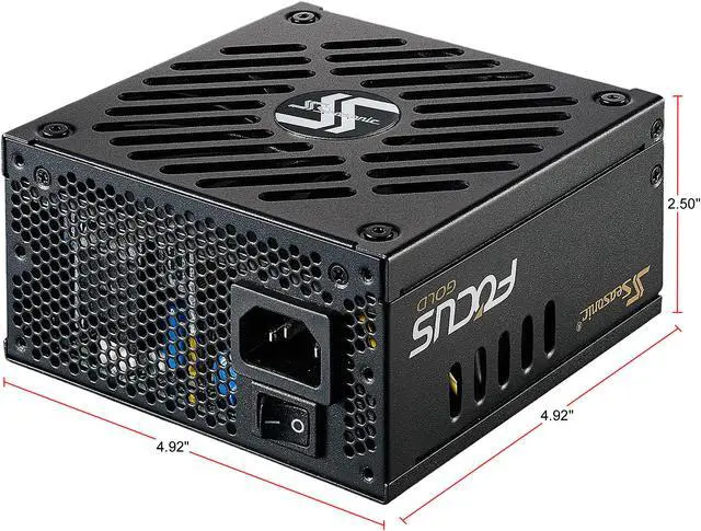 Alt view image 9 of 9 - Seasonic FOCUS SGX-650, 650W 80+ Gold, Full-Modular, SFX-L Form Factor, Compact Size, Fan Control in Fanless, Silent, and Cooling Mode, 10 Year Warranty, Power Supply, SSR-650SGX.