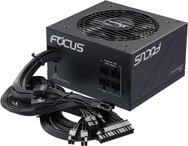 Alt view image 4 of 9 - Seasonic FOCUS GM-850, 850W 80+ Gold, Semi-Modular, ATX Form Factor, Low Noise, Premium Japanese Capacitor, 7 Year Warranty, Nvidia RTX 30/40 Super, AMD GPU Compatible, Ref# SSR-850FM