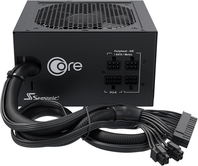 Alt view image 8 of 9 - Seasonic CORE GM-500, 500W 80+ Gold, Semi-Modular, Fan Control in Silent and Cooling Mode, Perfect Power Supply for Gaming and Various Application, SSR-500LM