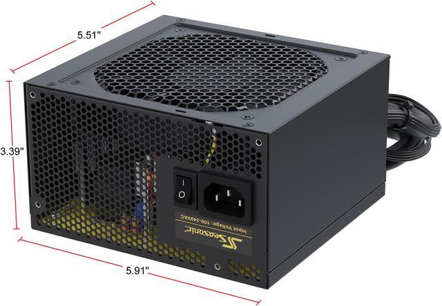Alt view image 3 of 9 - Seasonic CORE GM-500, 500W 80+ Gold, Semi-Modular, Fan Control in Silent and Cooling Mode, Perfect Power Supply for Gaming and Various Application, SSR-500LM