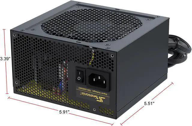 Alt view image 4 of 9 - Seasonic CORE GM-650, 650W 80+ Gold, Semi-Modular, Fan Control in Silent and Cooling Mode, Perfect Power Supply for Gaming and Various Application, SSR-650LM
