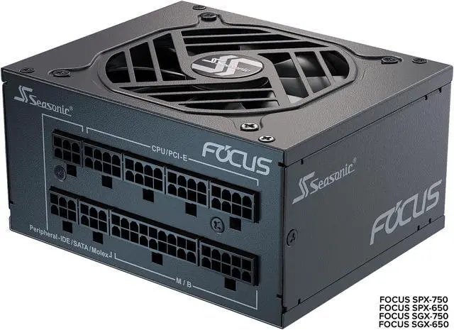 Alt view image 4 of 10 - Seasonic FOCUS SPX-750, 750W 80+ Platinum, Full-Modular, SFX Form Factor, Low Noise, Premium Japanese Capacitor, 10 Year Warranty, Nvidia RTX 30/40 Super, AMD GPU Compatible, Ref# SSR-750SPX