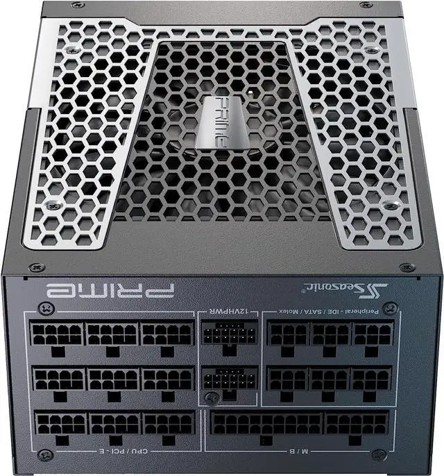 Alt view image 2 of 5 - Seasonic PRIME TX-1600, 1600W 80+ Titanium, ATX 3.0 & PCIe 5.0 Ready, Full Modular, ATX Form Factor, Low Noise, Premium Japanese Capacitor, Nvidia RTX 30/40 Super, AMD GPU Compatible, Ref# SSR-1600TR2
