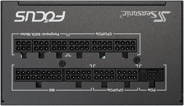 Alt view image 7 of 11 - SeaSonic FOCUS GX ATX 3 (2024) GX-1000 1000 W ATX 3.1 80 PLUS GOLD Certified Full Modular Power Supplies