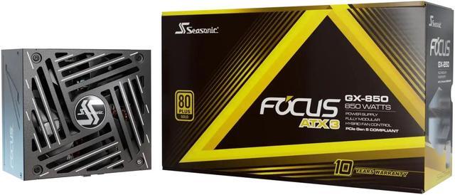 Alt view image 11 of 11 - SeaSonic FOCUS GX ATX 3 (2024) GX-850 850 W ATX3.1 80 PLUS GOLD Nvidia RTX 40 Super/50 Certified Full Modular Power Supplies