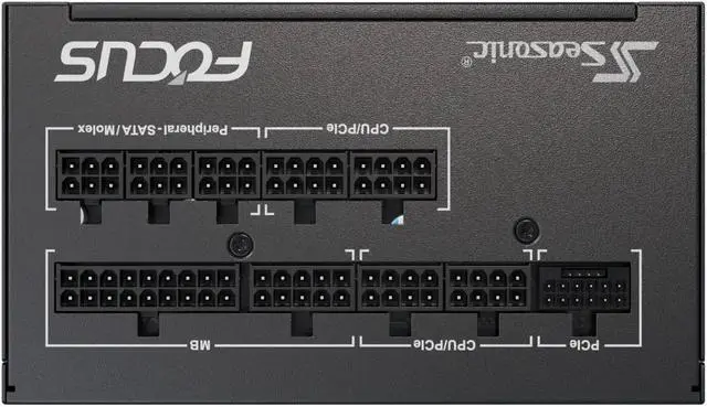 Alt view image 8 of 10 - SeaSonic FOCUS GX ATX 3 (2024) GX-750 750 W ATX3.1 80 PLUS GOLD Nvidia RTX 40 Super/50 Certified Full Modular Power Supplies