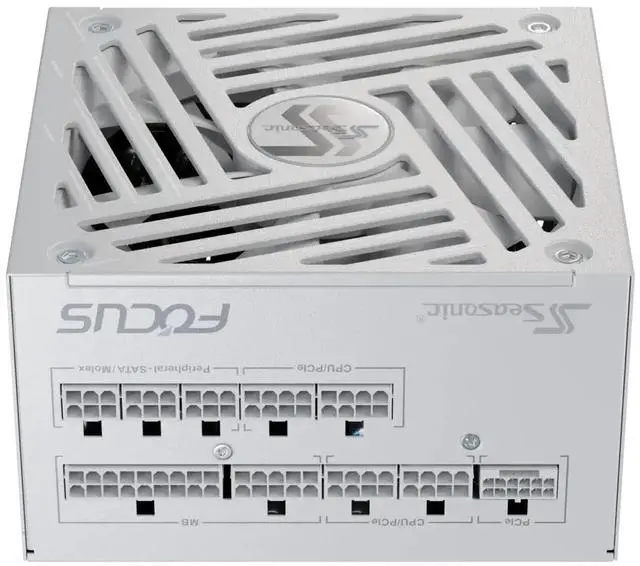 Alt view image 7 of 10 - SeaSonic FOCUS GX ATX 3 (2024) GX-750 White 750 W ATX 3.1 80 PLUS GOLD Certified Full Modular Power Supplies