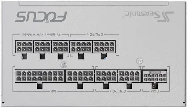 Alt view image 8 of 10 - SeaSonic FOCUS GX ATX 3 (2024) GX-750 White 750 W ATX 3.1 80 PLUS GOLD Certified Full Modular Power Supplies