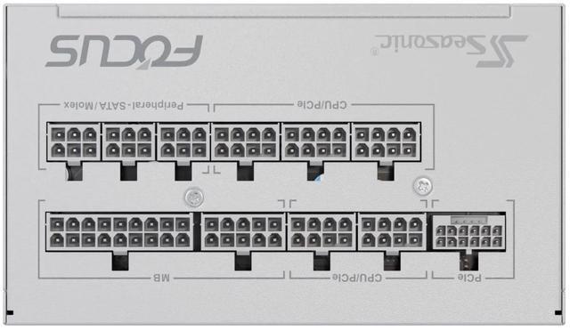 Alt view image 8 of 10 - SeaSonic FOCUS GX ATX 3 (2024) GX-850 White 850 W ATX 3.1 Compatible 80 PLUS GOLD Certified Full Modular Power Supplies