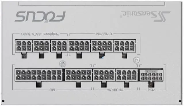 Alt view image 8 of 10 - SeaSonic FOCUS GX ATX 3 (2024) GX-1000 White 1000 W ATX 3.1 80 PLUS GOLD Certified Full Modular Power Supplies