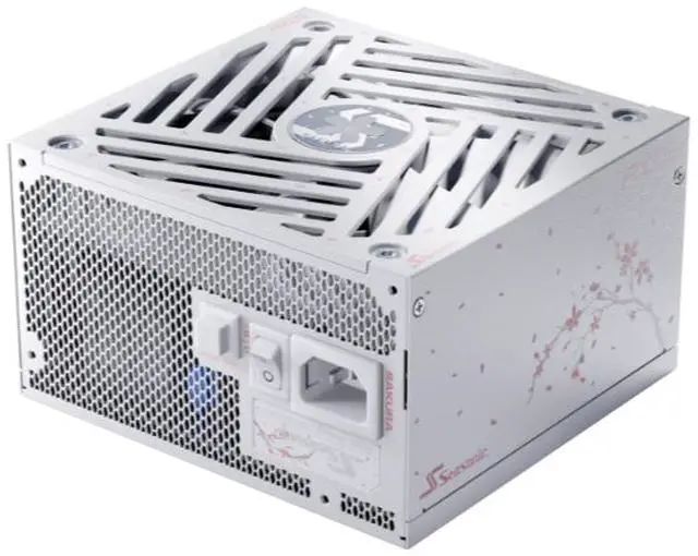 Alt view image 4 of 14 - Seasonic FOCUS GX-1000 ATX 3.1 SAKURA Limited Edition, 1000W, 80+ Gold Fully Modular Power Supply | PCIe 5.1 & Native 12V-2x6 | White & Pink Cables | 135mm FDB Fan | 10-Year Warranty