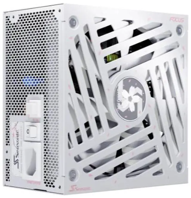 Alt view image 7 of 14 - Seasonic FOCUS GX-1000 ATX 3.1 SAKURA Limited Edition, 1000W, 80+ Gold Fully Modular Power Supply | PCIe 5.1 & Native 12V-2x6 | White & Pink Cables | 135mm FDB Fan | 10-Year Warranty