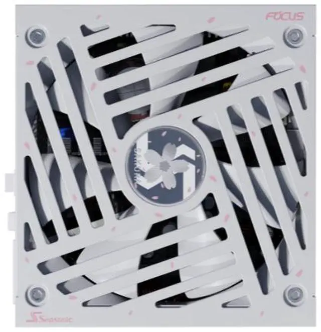 Alt view image 8 of 14 - Seasonic FOCUS GX-1000 ATX 3.1 SAKURA Limited Edition, 1000W, 80+ Gold Fully Modular Power Supply | PCIe 5.1 & Native 12V-2x6 | White & Pink Cables | 135mm FDB Fan | 10-Year Warranty