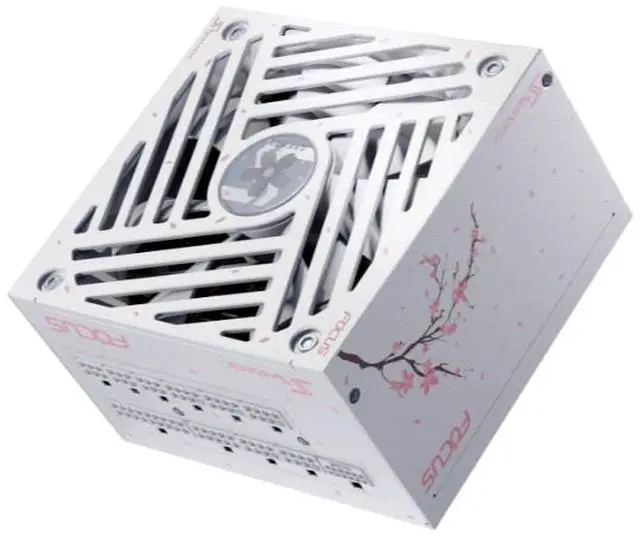 Alt view image 5 of 14 - Seasonic FOCUS GX-1000 ATX 3.1 SAKURA Limited Edition, 1000W, 80+ Gold Fully Modular Power Supply | PCIe 5.1 & Native 12V-2x6 | White & Pink Cables | 135mm FDB Fan | 10-Year Warranty