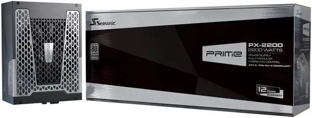 Alt view image 12 of 15 - Seasonic PRIME PX-2200, 2200W 80+ Platinum Full-Modular, 12 Year Warranty, Perfect Power Supply for Gaming and Various Application, SRP-PPX222-A5A22ST.