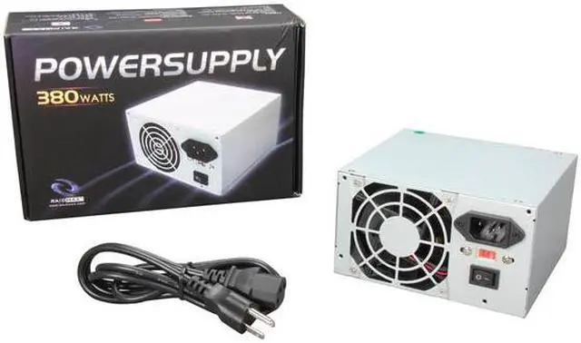 Alt view image 6 of 6 - RAIDMAX RX-380K 380 W ATX12V Power Supply