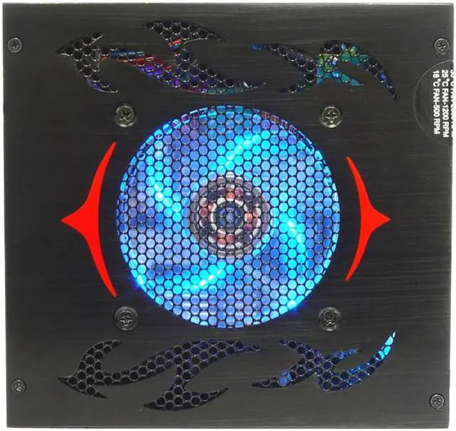 Alt view image 3 of 8 - RAIDMAX VOLCANO RX-630A 630 W ATX12V V2.2/ EPS12V SLI Ready CrossFire Ready Full Modular Modular LED Power Supply