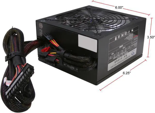 Alt view image 4 of 6 - RAIDMAX HYBRID 2 RX-530SS 530W ATX12V V2.2/ EPS12V SLI Ready CrossFire Ready Modular Power Supply, New Version with Build-in LED Fan On/Off Switch