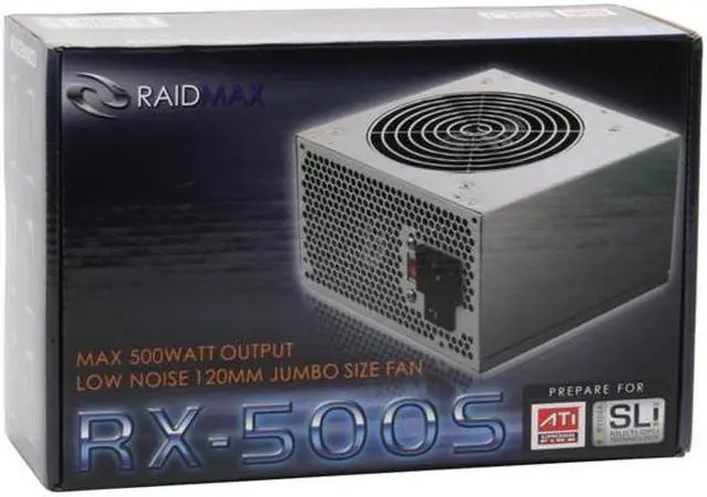 Alt view image 7 of 7 - RAIDMAX RX-500S 500 W ATX12V Power Supply