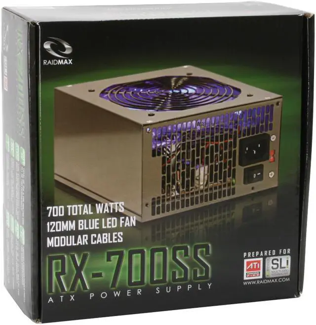 Alt view image 8 of 17 - RAIDMAX RX-700SS 700 W ATX12V V2.2/ EPS12V SLI Ready CrossFire Ready Modular Modular LED Power Supply