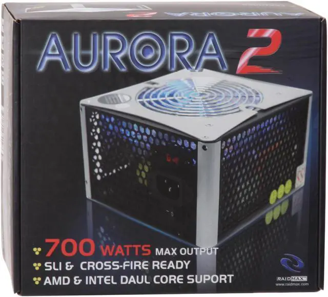 Alt view image 10 of 10 - RAIDMAX AURORA 2 RX-700F 700 W ATX12V V2.2 / EPS12V SLI Ready CrossFire Ready Power Supply