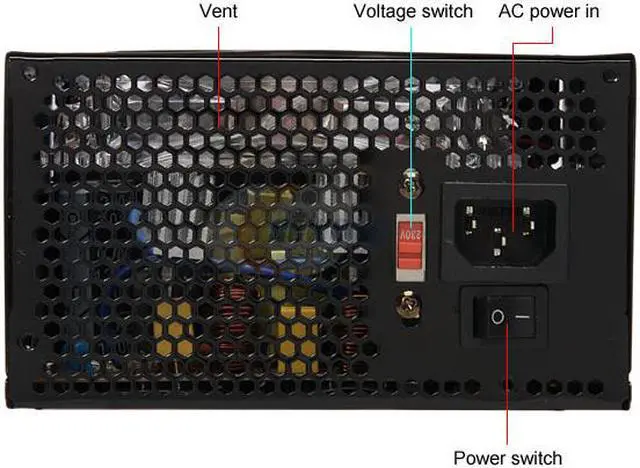 Alt view image 2 of 9 - RAIDMAX RX-500SB 500 W ATX12V 2.2 / EPS12V Power Supply