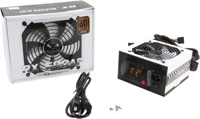 Alt view image 7 of 7 - RAIDMAX RX-600AF 600 W ATX12V / EPS12V SLI Ready CrossFire Ready 80 PLUS BRONZE Certified Power Supply