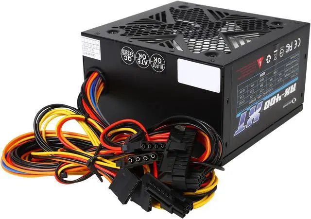 Alt view image 5 of 6 - RAIDMAX XT Series RX-400XT 400 W ATX12V / EPS12V Non-Modular Power Supply (Brown Box) - OEM