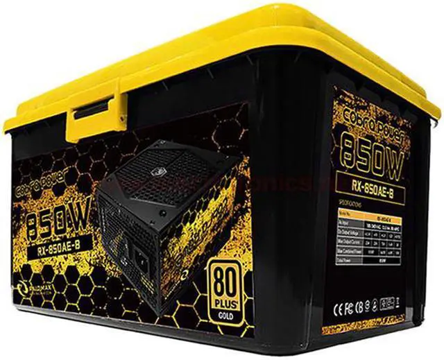 Alt view image 9 of 9 - RAIDMAX Cobra series RX-850AE-B 850 W ATX 12V v2.3 / EPS 12V SLI Ready CrossFire Ready 80 PLUS GOLD Certified Modular Power Supply
