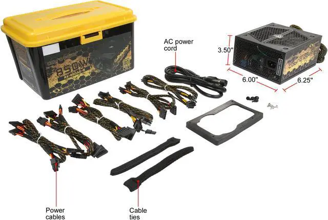Alt view image 8 of 9 - RAIDMAX Cobra series RX-850AE-B 850 W ATX 12V v2.3 / EPS 12V SLI Ready CrossFire Ready 80 PLUS GOLD Certified Modular Power Supply