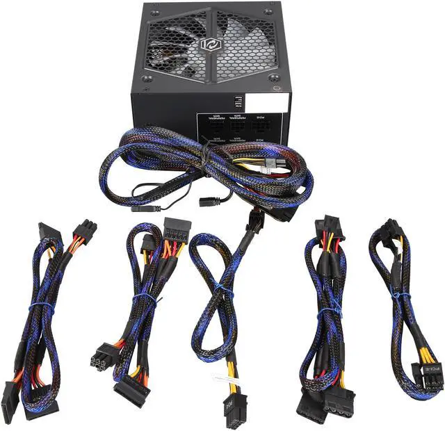 Alt view image 8 of 9 - RAIDMAX Thunder RGB RX-535AP-R 535 W ATX 12V v2.3 / EPS 12V 80 PLUS BRONZE Certified Modular Power Supply