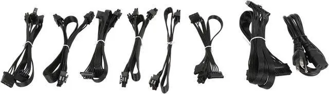 Alt view image 7 of 8 - RAIDMAX Cobra series RX-600AE-M 600 W ATX12V / EPS12V 80 PLUS GOLD Certified Full Modular Power Supply