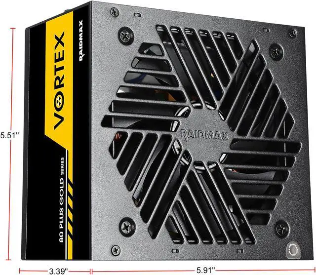 Alt view image 6 of 6 - RAIDMAX Vortex RX-600AE-V 600 W ATX 12V v2.3 / EPS 12V SLI Ready CrossFire Ready 80 PLUS GOLD Certified Non-Modular Power Supply