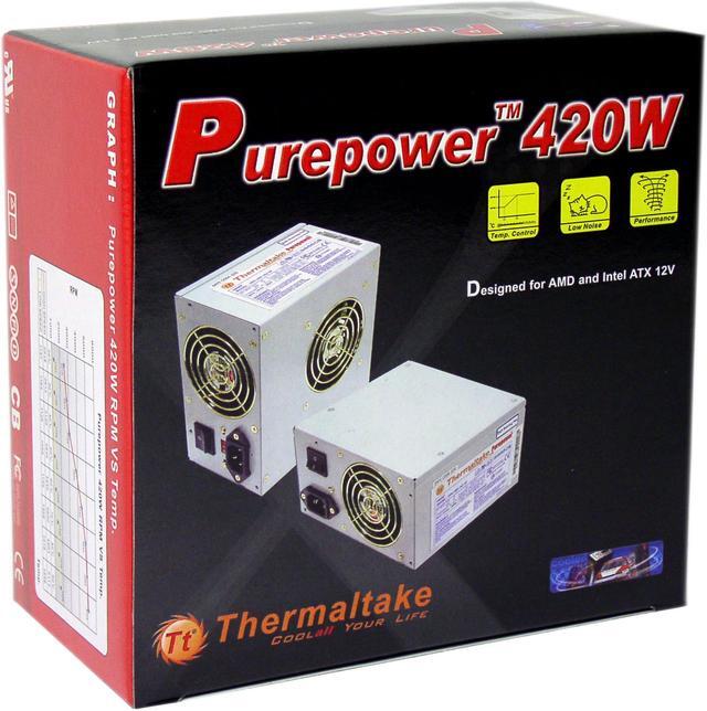 Alt view image 7 of 7 - Thermaltake Silent PurePower W0009R 420 W ATX12V Power Supply
