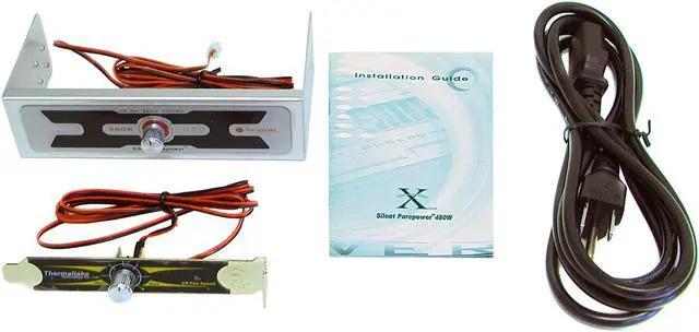 Alt view image 4 of 7 - Thermaltake Silent Purepower W0014RU 480 W ATX12V Active PFC Power Supply